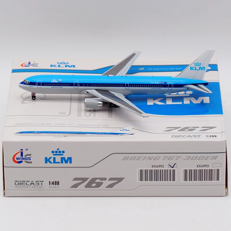 XX4992 Alloy Collectible Plane Gift JC Wings 1:400 KLM Royal Dutch Airlines Boeing B767-300ER Diecast Aircraft Jet Model PH-BZK