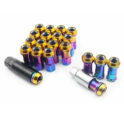 20PCS Racing Car Modification R40 Car Steel Wheel Lug Nuts Bolts Screw For Honda Ford Toyota Chevrolet Screw cM12x1.25 M12x1.5