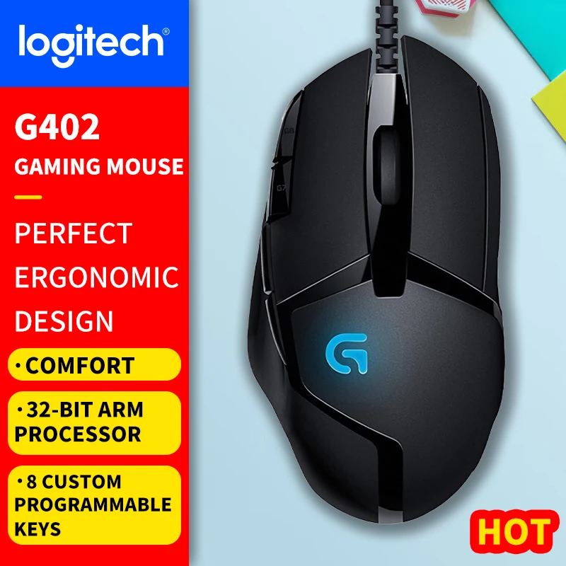 Беспроводная проводная игровая мышь серии Logitech (G) для ноутбука, механическая мышь для киберспорта G102\G203\G304\G305\G402 модель