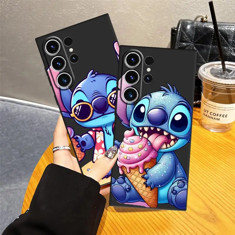 Disney Stitch Cute Funny Case for Samsung Galaxy S23 FE S22 S25 Ultra S24 Plus S25+ S20 S9 S21 S24+ Soft Back Phone Cover