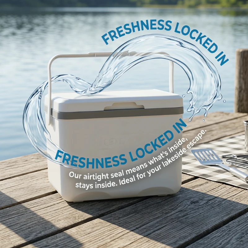  Cooler Box Insulated Box 12L  for Freeze/Hot Food Ice Box Ice Chest Small Hard for Fishing Boat Camping Outdoor 