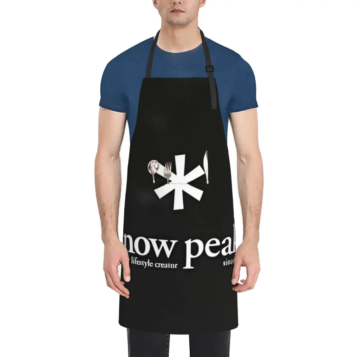 Snow Peak Kitchen Women Apron Household Cleaning Composite Pinafore Salon Home Cooking Baking