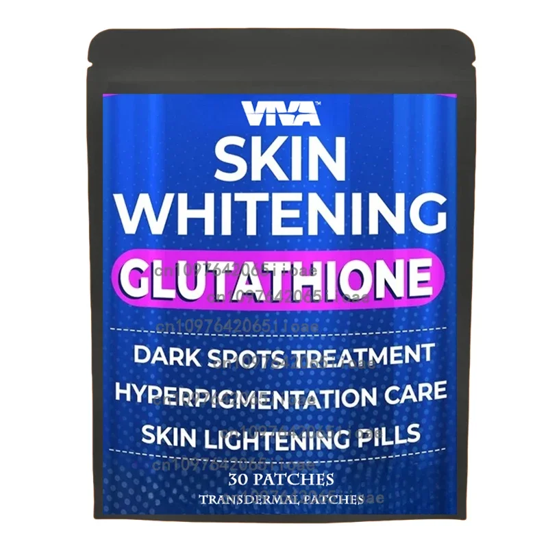 

30 Patches Glutathione Transdermal Patches with Milk Thistle Alpha Lipoic Acid Pure Skin Whitening Natural Antioxidant