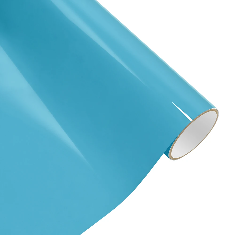 Car Sticker Vinyl Wrapping Film Crystal Curacao Blue Color Change Film PET Bubble Free Decals Car Sticker Interior Exterior