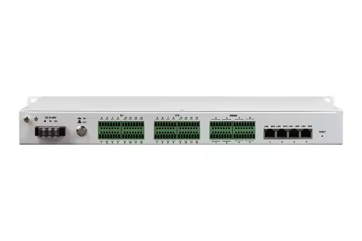 이더넷을 통한 건식 접촉 폐쇄 32채널 DI/DO + 8포트 이더넷을 통한 RS485 직렬 변환기 SNMP/웹 관리