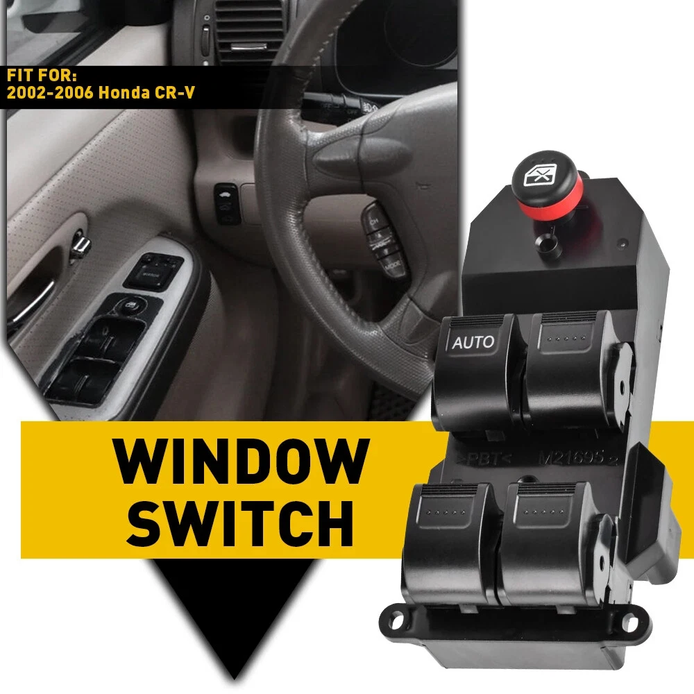 35750-S5A-A02ZA Car Front Left Electric Power Window Control Switch For Honda Civic 2001 2002 2003 2004 2005 Auto Accessories