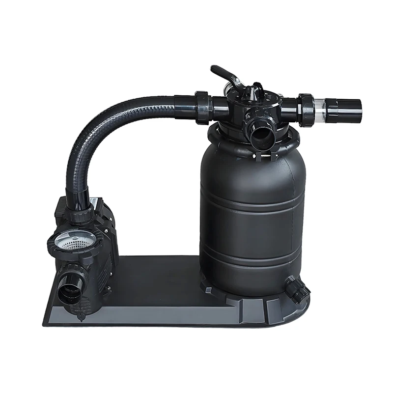 Custom-Size Top Mount Pool Filter Pump Combo 4-Way Valve Fiberglass for Small Home Swimming Pools