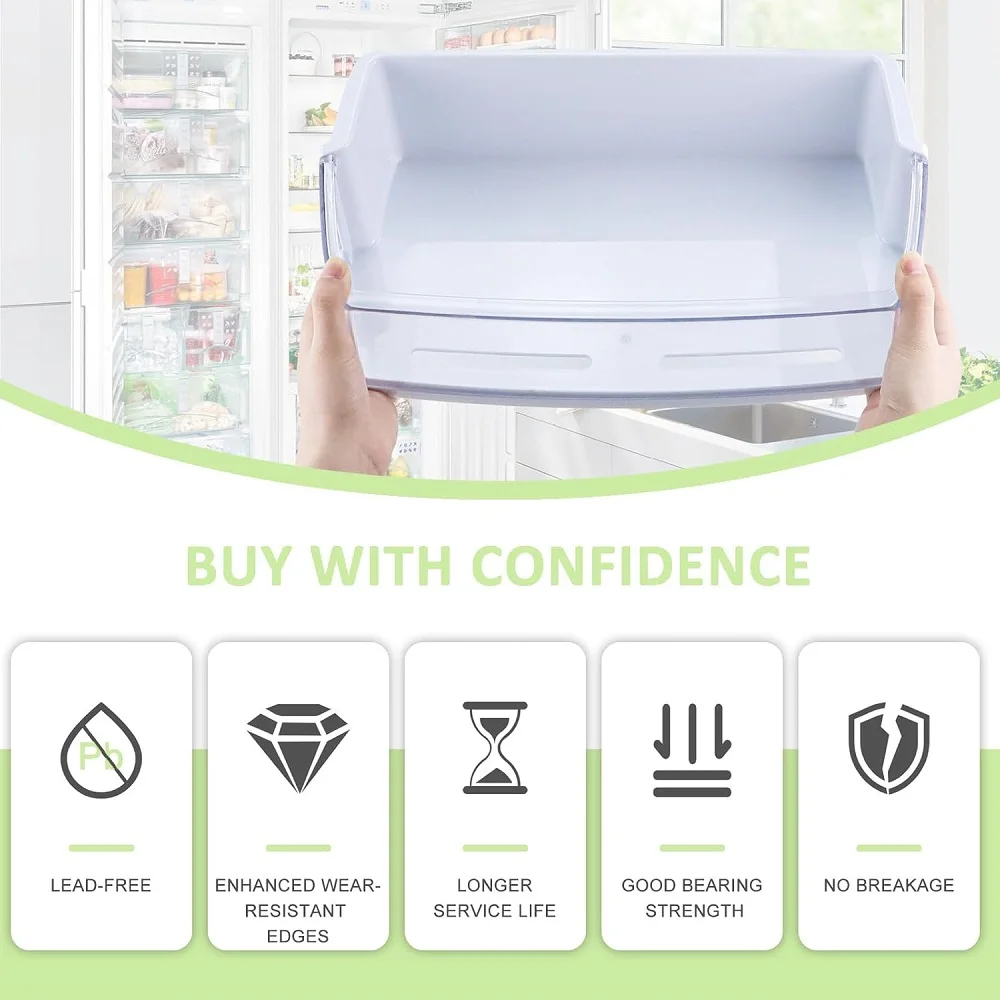 AAP73631502 صندوق باب الثلاجة متوافق مع رف باب الثلاجة LG Kenmore (يمين) 2652330، AP5673810، AAP72909218