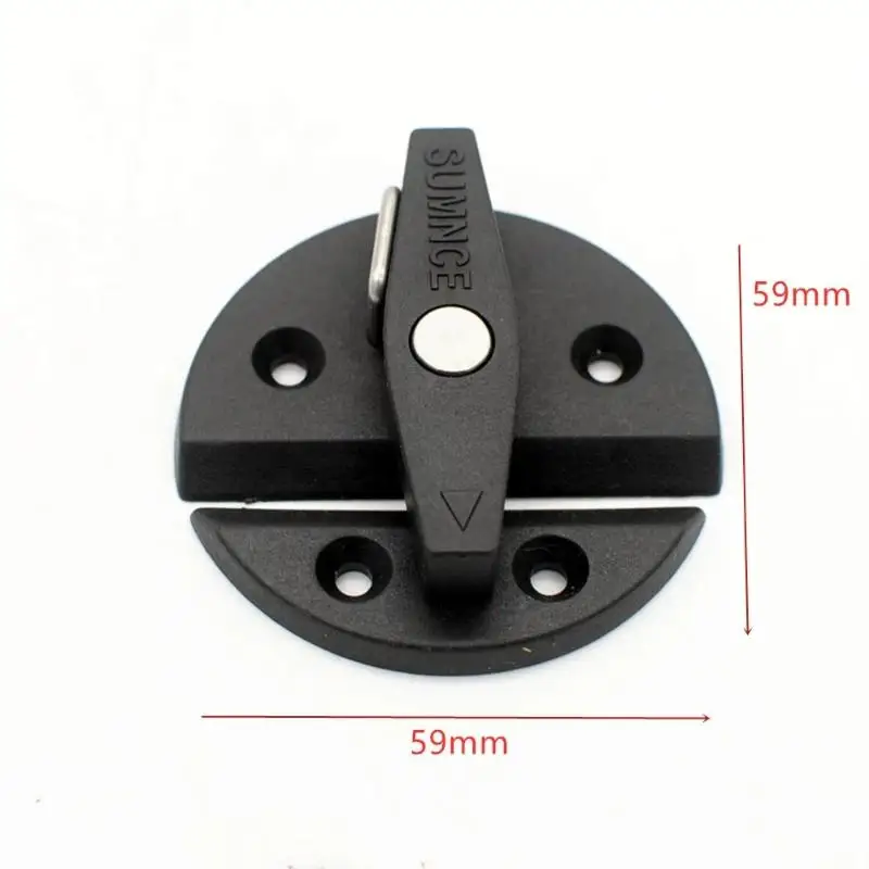 

Plastic Hatch Turn Button Lock Boat Cabinet Door Knob Caravan Latch Hatch Locker Trailer RV Toilet Door Round Lock For RV Yacht