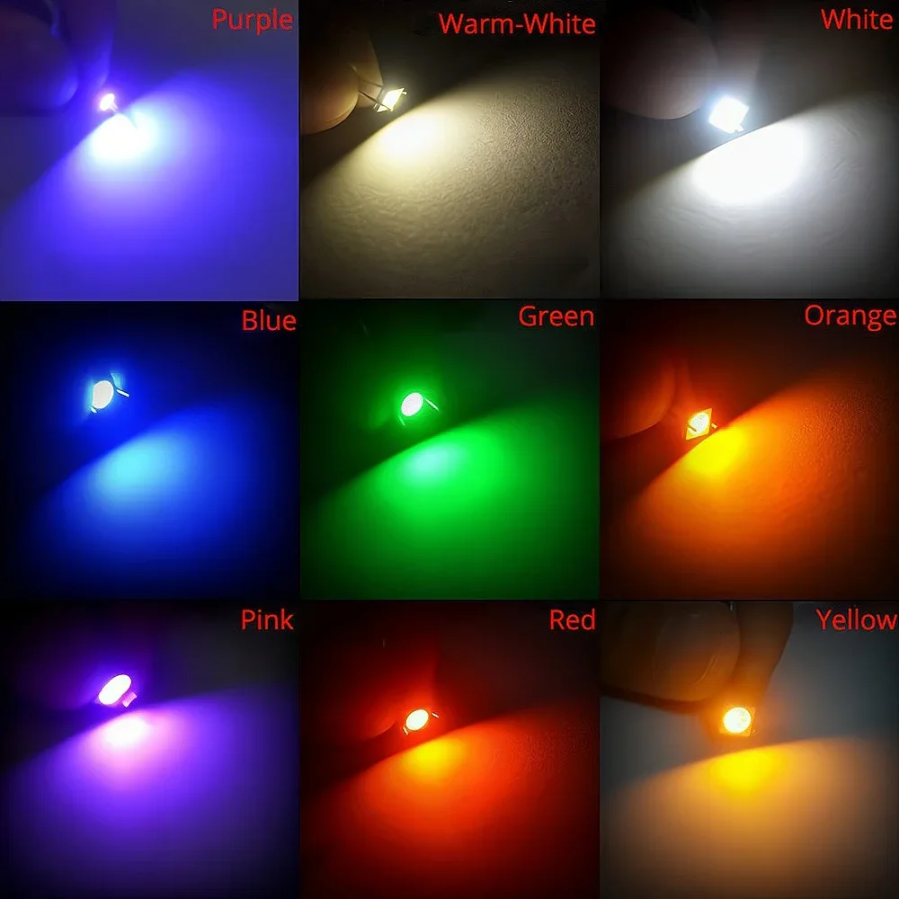 500Pcs 1210 White Red Blue Purple LED Chips SMT SMD Lamps Bead Light-Emitting Ultra Bright Diodes Atmosphere Lighting Decoration