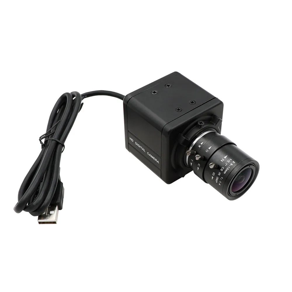 

Global Shutter High Speed 120Fps CS Mount Varifocal 2.8-12Mm UVC Plug Play Driverless USB Camera With Mini Case
