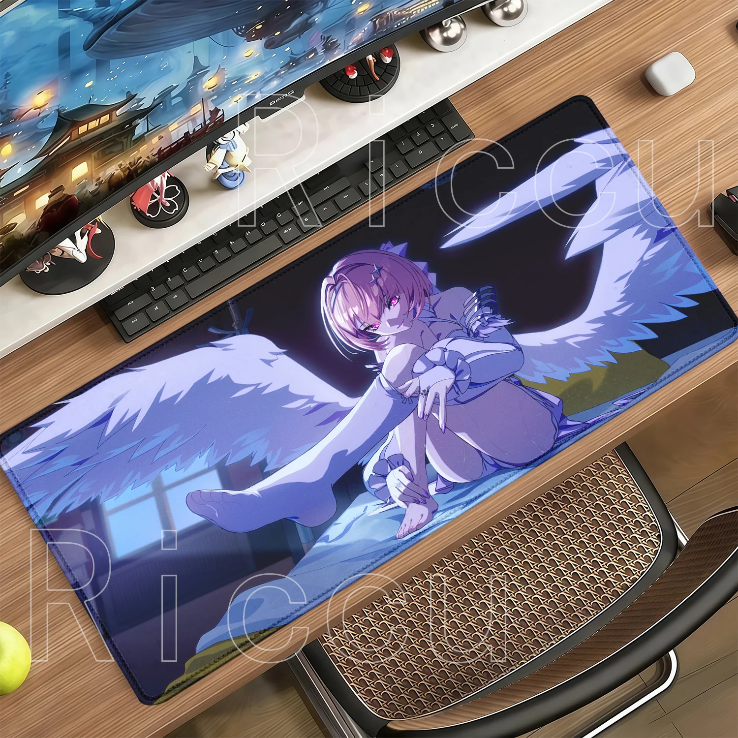 Remielle Dan Zenless Zone Zero ZZZ Mouse Pad Larger HD Printing Mousepad Keyboard Nonslip Office Accessories Anime Girl Desk Mat