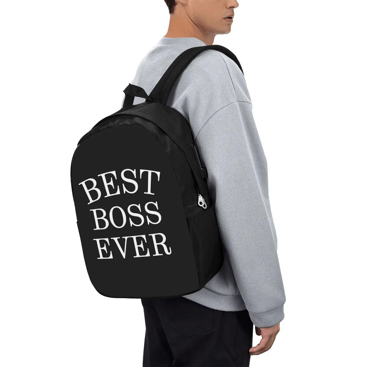 Lady Best Boss Ever Backpack Travel Notebook Bag Computer College Student School Bag Laptop Shoulder Bags for Men Women