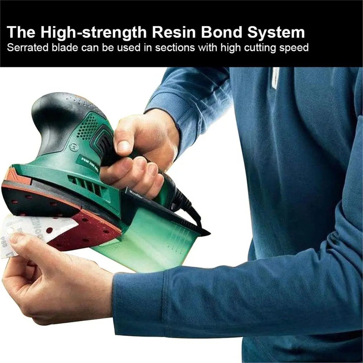 60 folhas de lixa dos pces, folhas de lixa do rato de 11 furos compatíveis com multi- lixadeira 100a/200/18