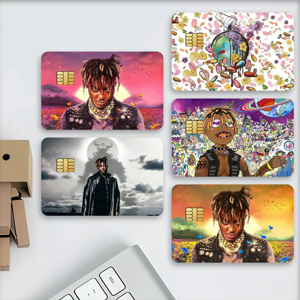 Singer J-Juice W-Wrld Credit Card Stickers Skin For Bank Debit Decorative Protection Scratch-resistant Gift 4PCS