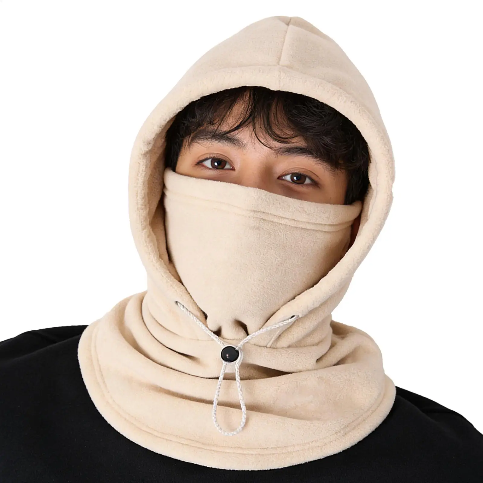 

Зимний чехол для лица, дышащий, ветрозащитный, теплый, регулируемый головной убор, зимняя шапка с капюшоном для холодной погоды, езды на велосипеде, работы на открытом воздухе, пешего туризма