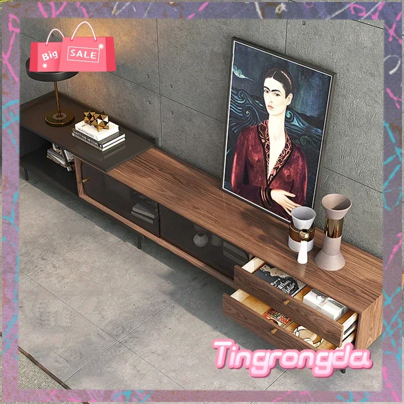Y Modern Multifunction TV Table Television Wall Luxury Wooden Media TV Console Stand Coffee Table Living Room Furniture TV Stand