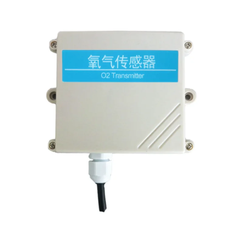 2PCS RS485 Modbus O2 Sensor Wall-mounted Oxygen Gas Detector Intelligent Transmitter In Greenhouse Agriculture