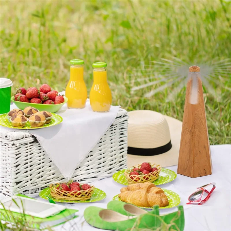 WORTHOWN-Picnic عشاء الفصول الدراسية مروحة يطير طاولات محمولة طاولة الوجبات تحافظ على تنظيف الطعام للاستخدام الداخلي في الهواء الطلق