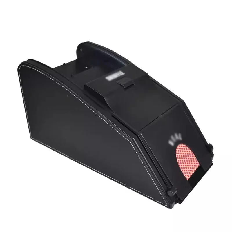 เครื่องสับไพ่และกล่องตัวแทนจําหน่าย 2-in-1 เครื่องสับไพ่โป๊กเกอร์คาสิโนอัตโนมัติ