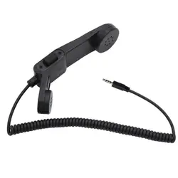 Military Handheld PTT Retro Telephone Speaker Mic Microphone for HuaWei Xiaomi 3.5mm Jack Smart Cell Mobile phone iPhone Samsung