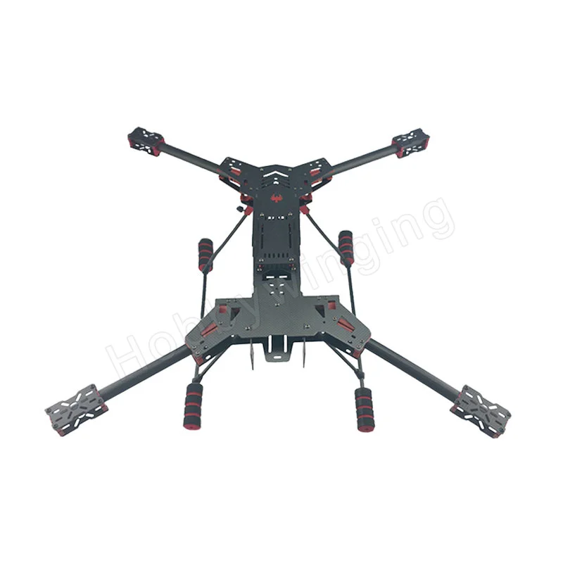 JMRRC H680 Carbon Fiber Folding FPV Quadcopter Aircraft Frame Kit with Ultra-light Landing Gear H4 Rack