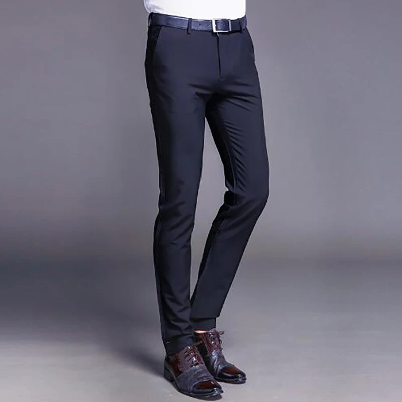 Top Sale Custom Made Men Pants Only Straight Spring AndSummer Long Male Classic Business Casual Pants Full Length Pants Only