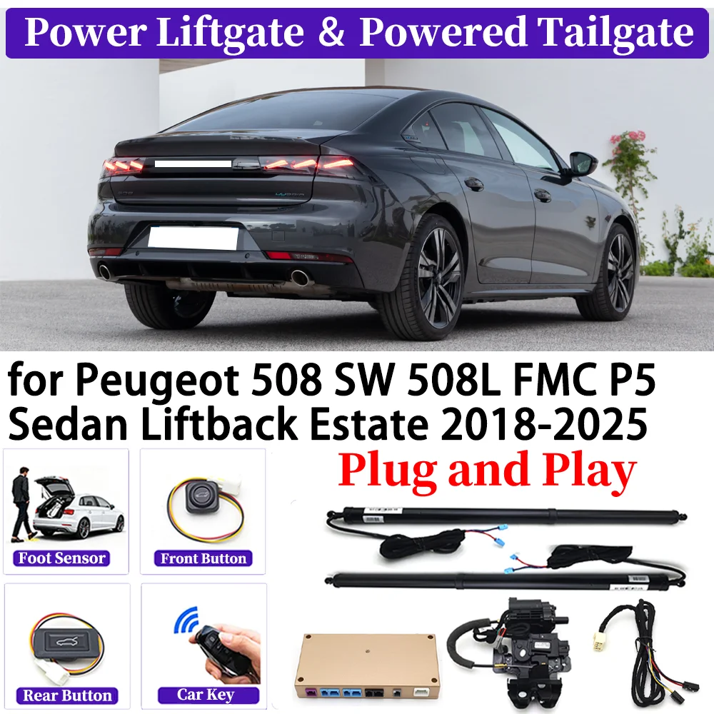 for Peugeot 508 SW 508L FMC P5 Sedan Liftback Estate 2018-2025 Car Automatic Power Liftgate Kit Smart Auto Electric Tailgate