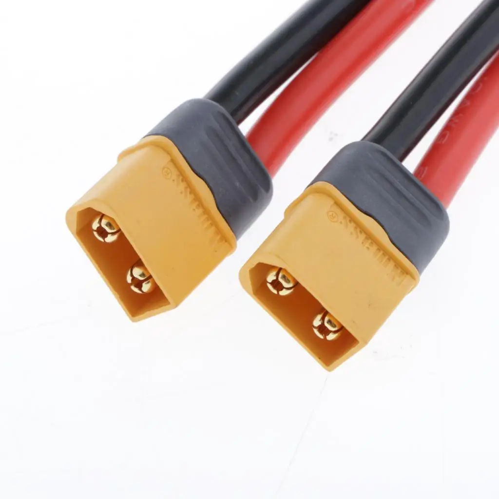 XT60 Plug Extension Wire Harness 10AWG Silicone Cable for Lipo Battery Charger FPV Power Board