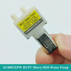 SKwing COM-Micro Pompe à Eau SC0801XPW, DC 3V 3.7V 5V, Mini Pompe d'Aspiration Auto-Amorçante à DiaphLeurs me M20 pour Robot de Balayage, Nettoyeur Domestique