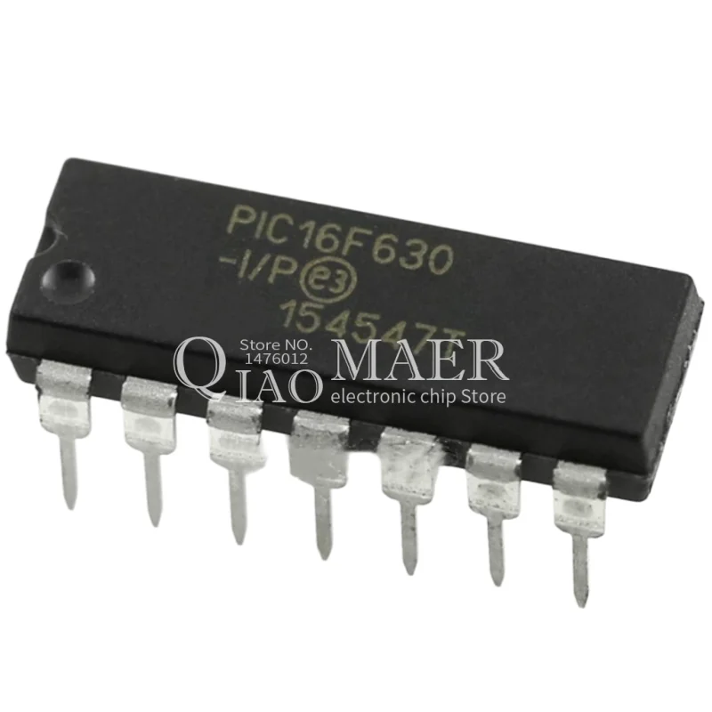 5PCS/LOT PIC16F630-I/P PIC16F630 16F630 DIP-14