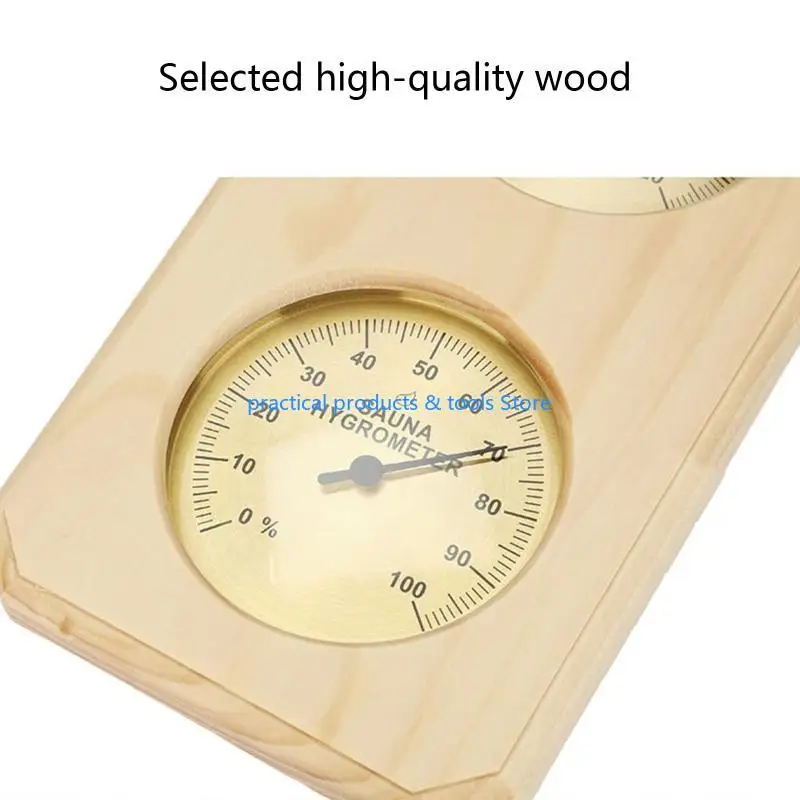 

77JB Sauna Thermometer Thermoor Thermoter Hygrometer 2 в 1 деревянном сауне термометре