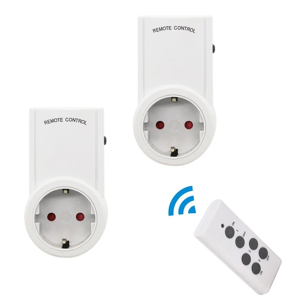 220V Wireless Socket with Remote Control - Supports Group Power Off Wall Penetrating Signal Technology and 16A Maximum Load