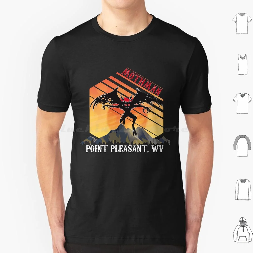 Red Sunset With The Point Pleasant Virginia Mothman Folklore T Shirt Men Women Kids 6xl Red Sunset Point Pleasant Virginia
