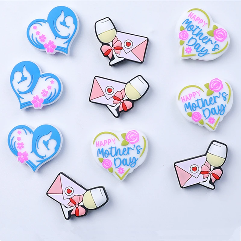 20pcs New Silicone Beads Food Grade Silicone Cartoon Focal Bead DIY Nipple Chain Jewelry Accessories Wholesale Silicone Beads