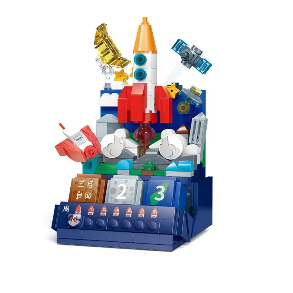

New DIY Building Block Calendar Educational Sets Kids Favors Calendar Building Brick Building Block Toys STEM Toys