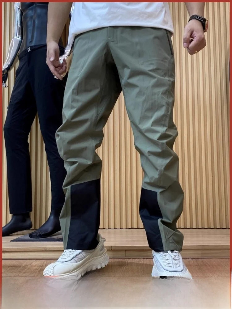 

High-End Skiing Series Men's Outdoor Sports Casual Pants Hard ell Full Glue Waterproof Straight Leg Trousers for Autumn Winter