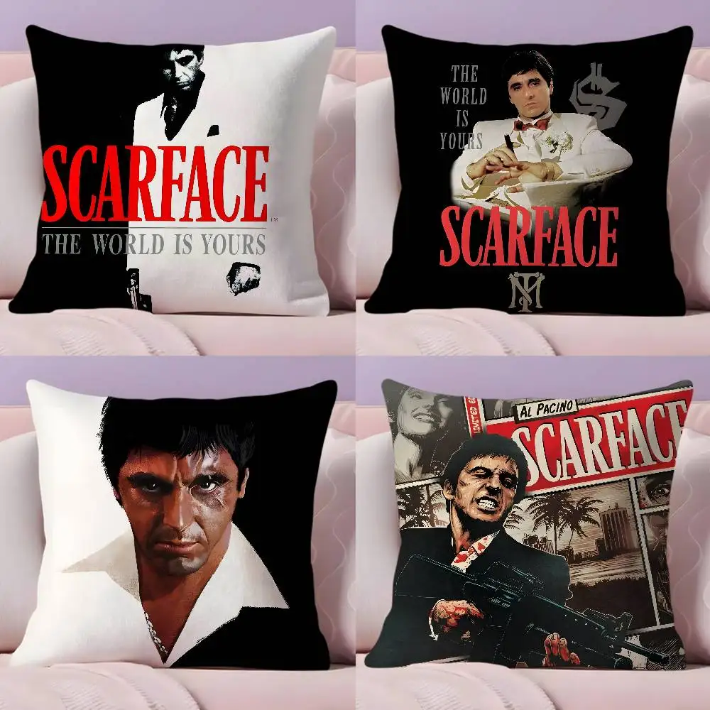 

Classic Movie S-Scarface Pillow Case Pillowcase Ultra Soft Skin Friendly Fabric Cloud Like Comfort & Concealed Zipper