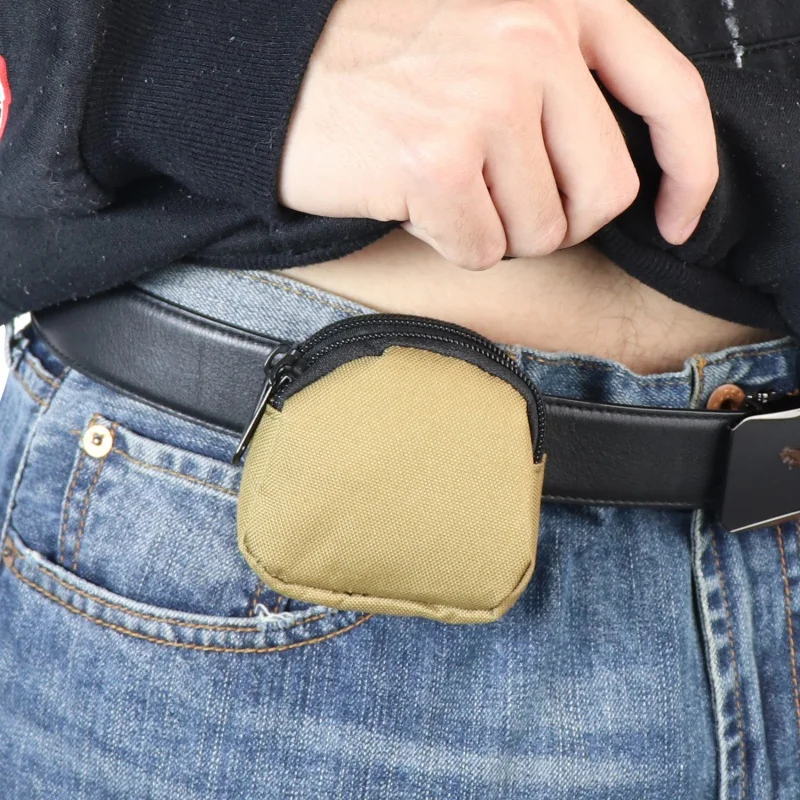 1-teilige taktische Molle-Tasche, Hüfttasche, EDC, Mini-Geldbörse, Geld, Schlüssel, Geldbörse, Jagd, Camping, Wandern, Aufbewahrungstasche im Freien – Detail 3