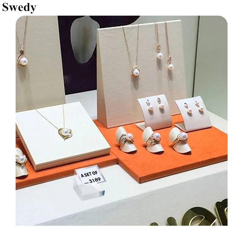 Mini Acrylic Sign Holder Display Stand Table Number Paper Holder Small Price Label Card Tags