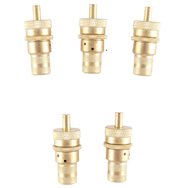 5Pcs Offroad Brass Tire Venting Machine S Kit Automatic 6-30Psi Tyre Tire Pressure Relief Valve Deflators Bleeder Valve