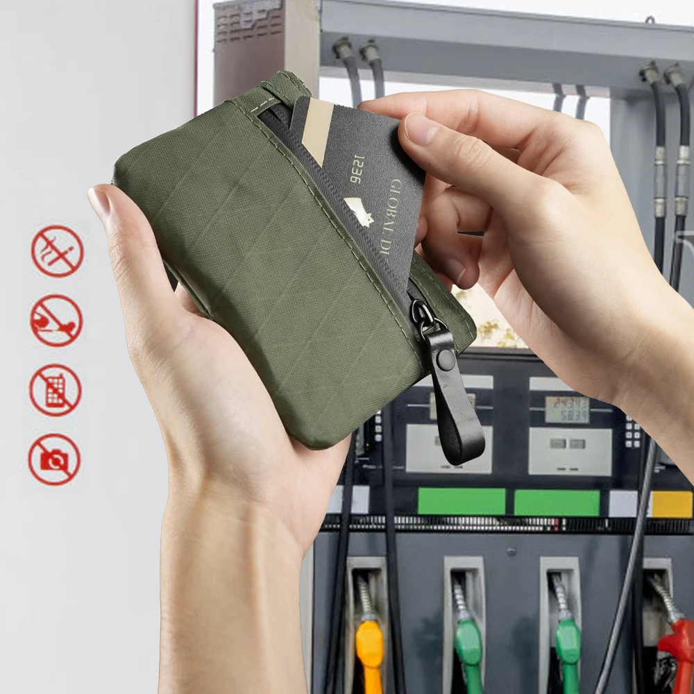 X-Pac Zip Pouch RFID-Blocking Cash and Card Wallet - Made With Carbon Neutral Weatherproof Fabrics, YKK Zipper, Black image 2