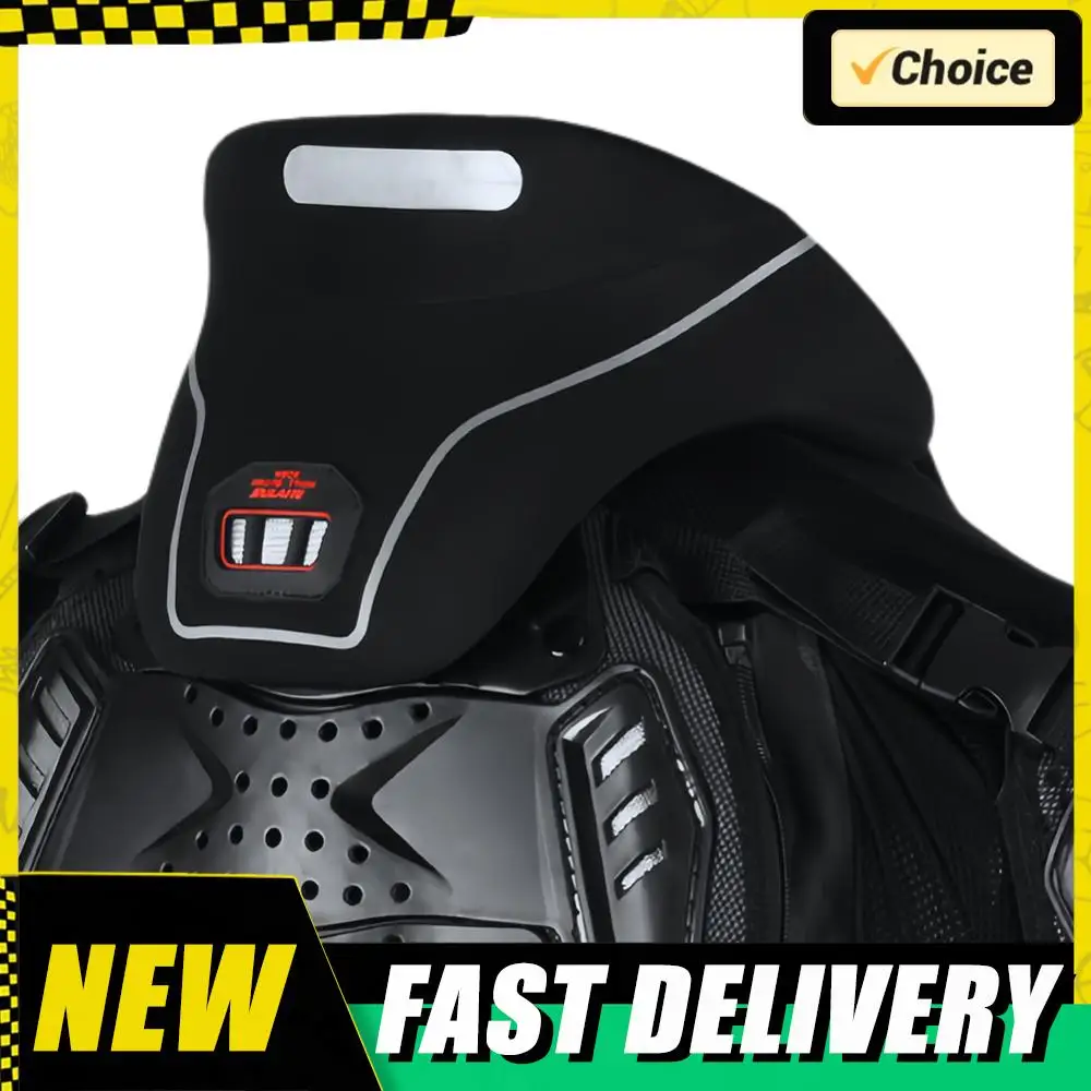 

Защитный воротник для мотоциклистов от усталости, с молнией, 3D-защита шейного отдела позвоночника