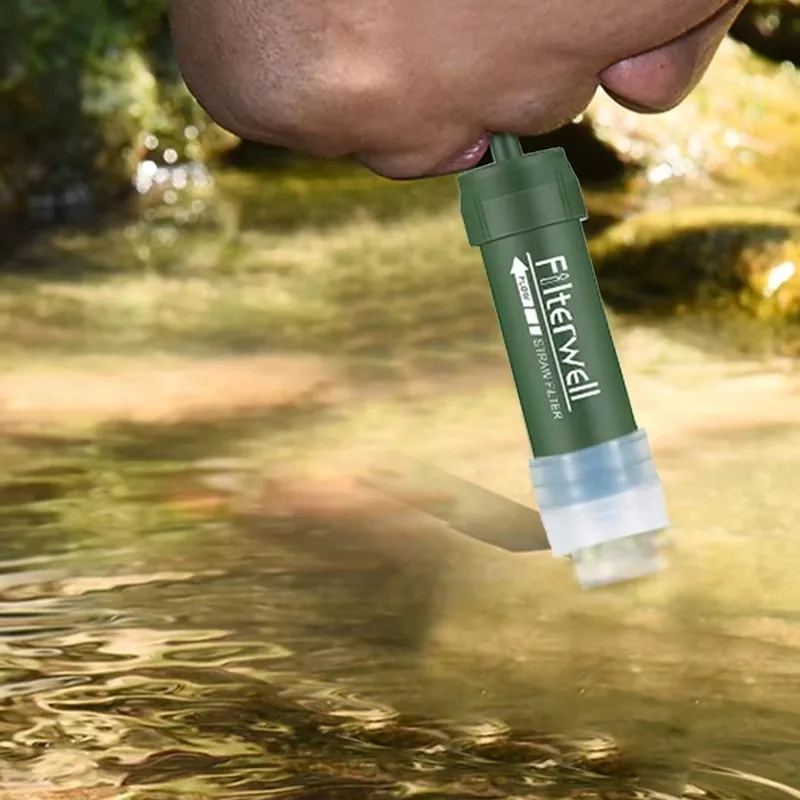 

Открытый мини-фильтр для воды, соломенный очиститель воды, аварийные принадлежности, портативный микронный очиститель воды для выживания