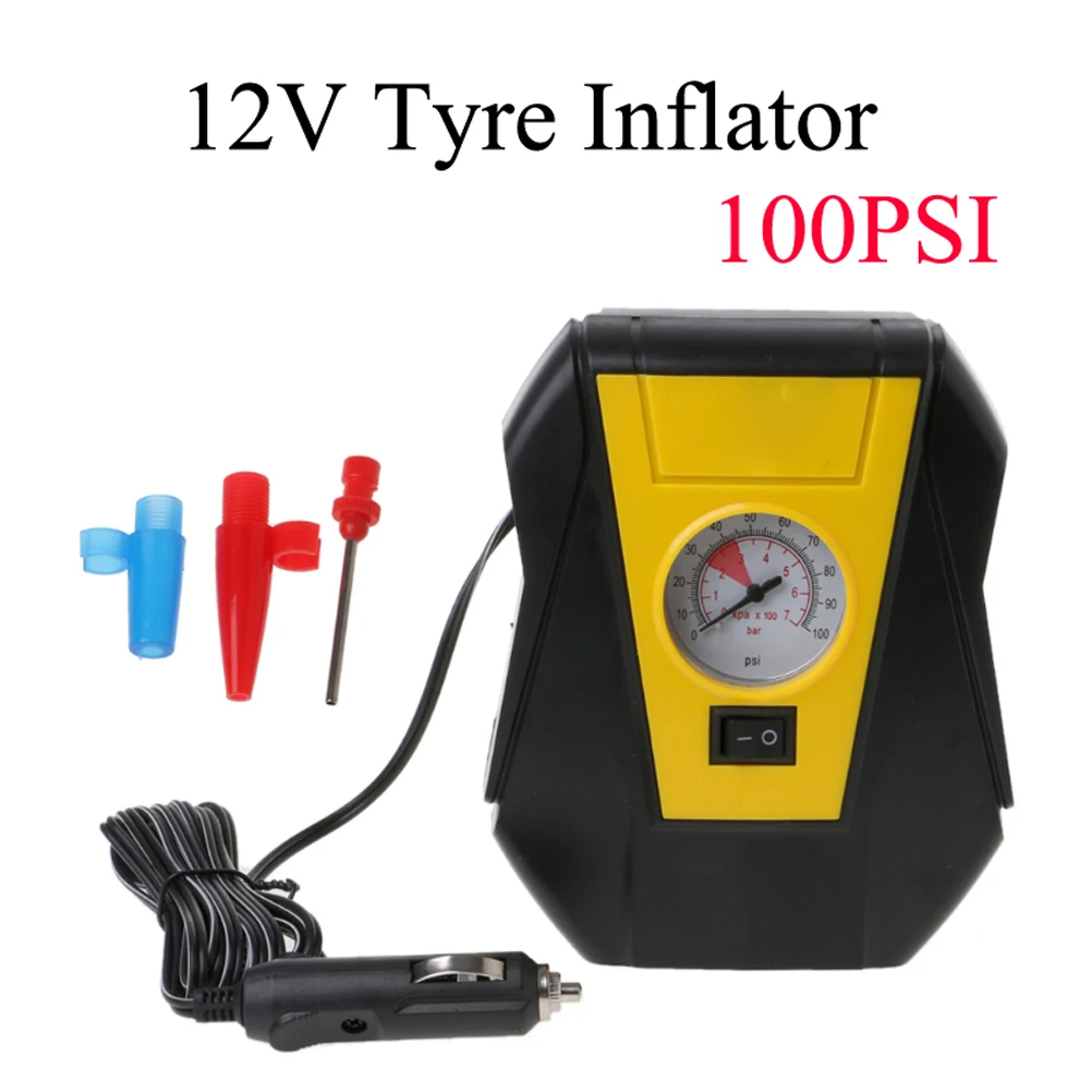 

Tire Inflator Car Air Compressor Electric Pump Portable Auto 12V Air Compressor for Car Motorcycles Bicycles