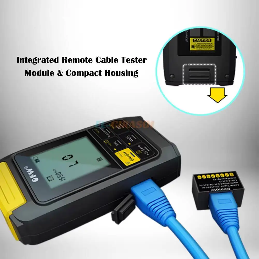 Mini 4-in-1 OPM VFL Fiber Optic Tester Integrated Optical Power Meter Visual Fault Locator for FTTH Testing