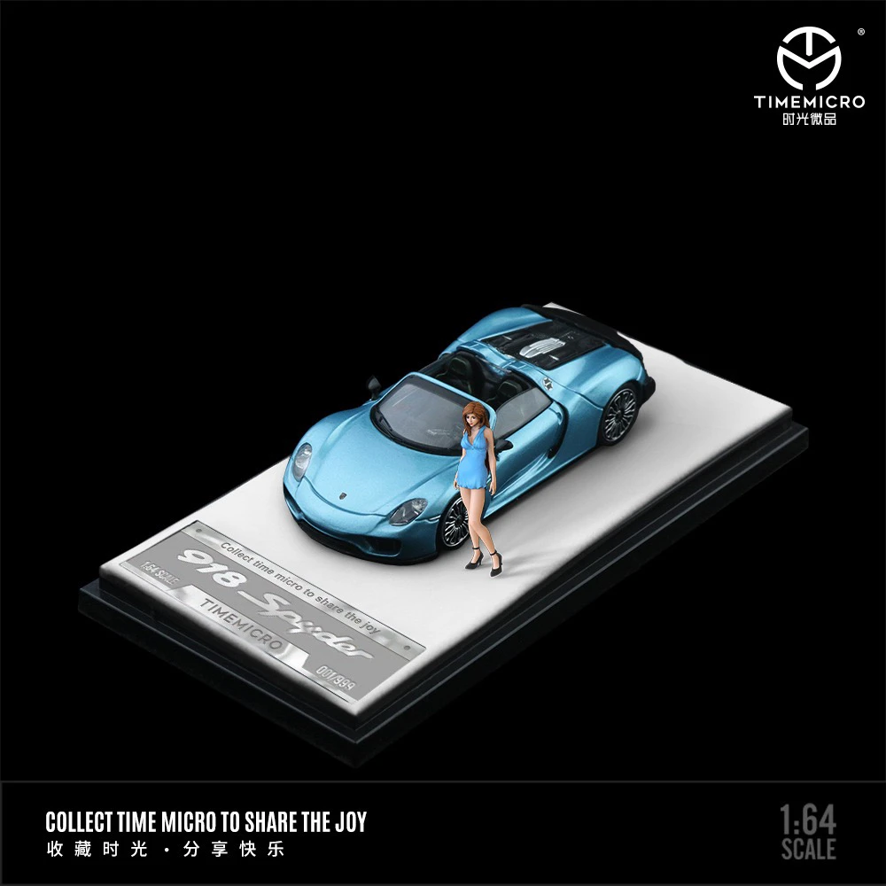 1:64,918 Spyder solid color paint, alloy die-cast simulation car collectible model, adult collectible display item,boy toy gift. image 3