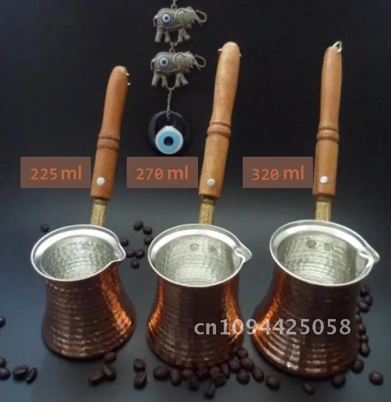 

Cevze Coffee Handle Maker Wooden Pot Turkish Copper Turk For Cezve Cafeteria