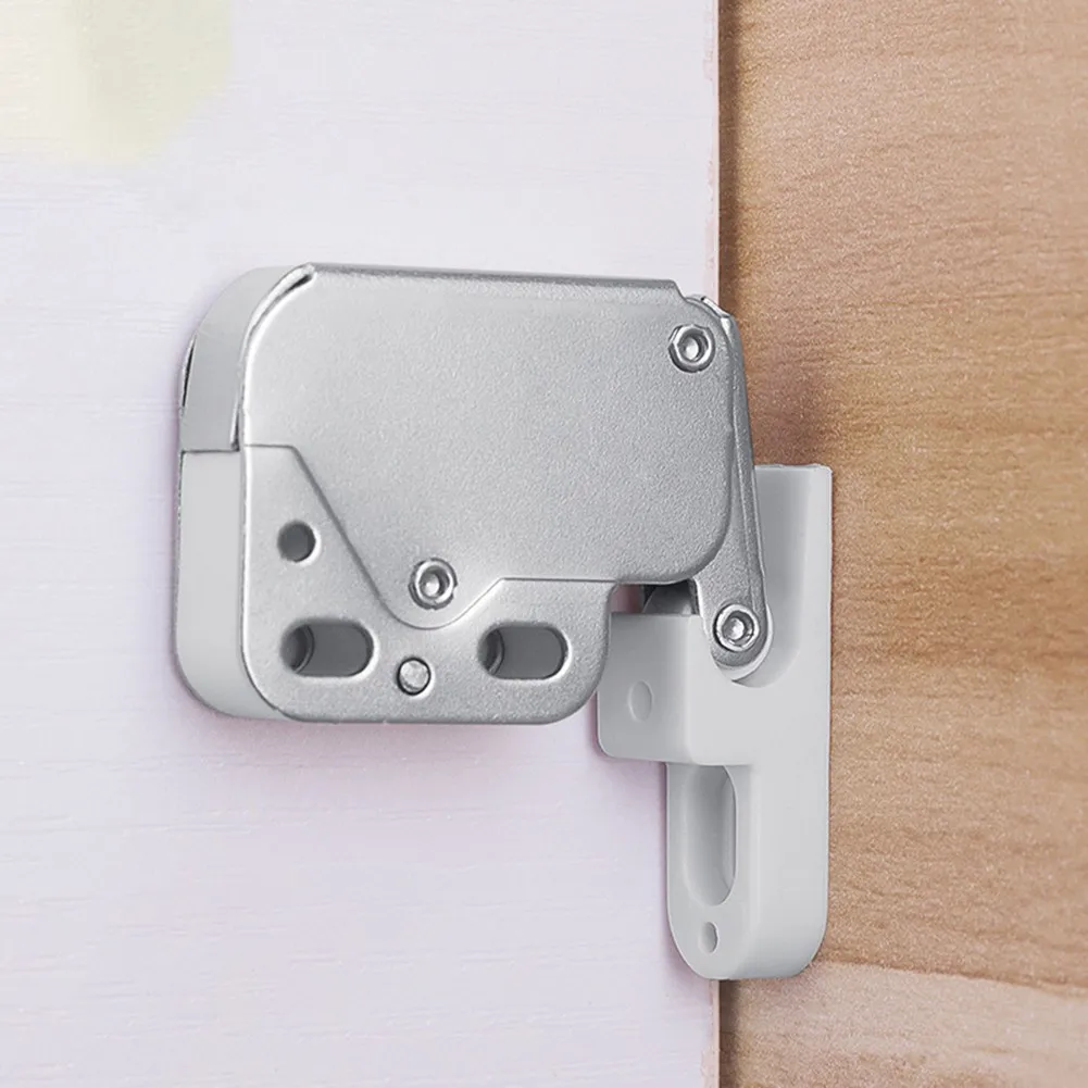 Mini Touch Latch Automatic Spring Catch For Push To Open Cupboard Wardrobe Cabinet Door Hook Lock Elephant Trunk Lock Hardware