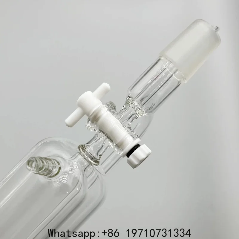 Double jacketed constant pressure drip funnel, borosilicate glass, PTFE piston 100/250/500ml